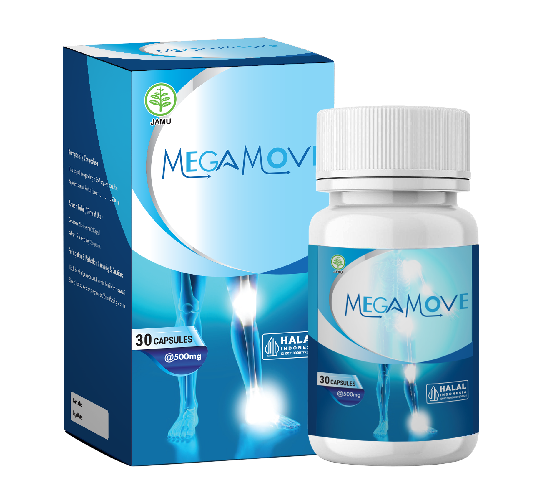 Megamove - Suplemen herbal organik untuk kesehatan sendi